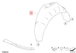 Genuine Bmw E90 E91 316D 316I 318D Cover Wheel Housing Rear Right 51717172494. Fixed Price $108.06.