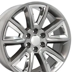 22" Rims Fit Gm Chevy Tahoe Yukon Hyper Black W/chrome Wheels 5696. Fixed Price $1152.00.