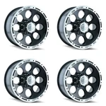 Set 17" Ion 174 17X9 Black Machined 5X5 Wheels 0MM For Jeep Chevy Gmc Rims. Fixed Price $935.96.