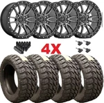 Fuel Rebel D680 Black Rims Tires 35125020 Fits Chevy Sierra Silverado Ram 1500. Fixed Price $3095.00.