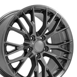 18" Rim Fits Corvette Camaro C7 Z06 CV22B Gunmetal 5734 18X8.5 Wheel. Fixed Price $219.75.