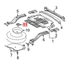 Mercedes-benz Spare Tire Support Fastener 163-403-01-66 For Mbz ML320 & More. Fixed Price $124.92.