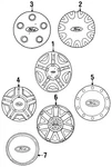 Genuine Ford Center Cap XF2Z-1130-AB. Fixed Price $46.31.