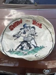Rare Vintage Easy Rider Custom Van Spare Tire Cover Art Chopper Harley 1969 1970. Fixed Price $199.00.