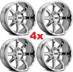 24X14 Xd Chrome Wheels Gmc Sierra Ram 1500 6 Force Fuel. Fixed Price $2495.00.