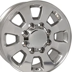 SET(4) 18X8 Polished 5501 Rims 8X180 Fit 2011+ Chevrolet Silverado Hd 2500. Fixed Price $1043.00.