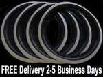 Omega Portawall 14" Black White Tire Inserts Fit Mercedes W108-R107 (4). Fixed Price $64.78.
