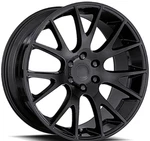 22" Gloss Black Hellcat Oe 2528 Replica Wheels Fits Nissan Armada Titan 6X5.5. Fixed Price $1299.99.