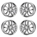 18" Jeep Grand Cherokee Pvd Bright Chrome Wheels-c Rims Factory Oem 9156 Exch.... Fixed Price $795.00.