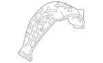 Genuine Land-rover Wheelhouse Liner LR148258. Fixed Price $198.89.