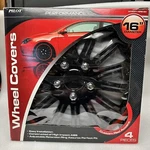 Pilot Automotive 16 Cobra Black Chrome Red Accent Universal Hubcap Wheel Covers. Fixed Price $59.99.