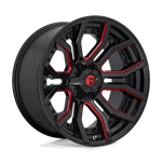 20X10 Fuel Wheels D712 Rage Gloss Black Red Tinted Clear Rims 6X135 ET-18 (1PC). Fixed Price $460.00.