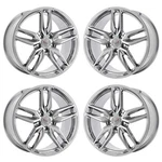 19X8.5" 20X10" Corvette Bright Chrome Wheels Rims Factory Oem Gm Set 5635 5641. Fixed Price $2635.00.