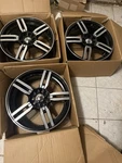 Set Of Konig Illusion 17 Mm Rims - Black Ball Cut Bolt Pattern 5 114.3. Fixed Price $500.00.
