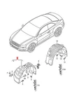 Genuine Audi A4 Allroad Quattro Qu. 8KH Liner Right Front 8K9821172C. Fixed Price $97.37.