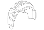 Genuine Volkswagen 2011-2018 Jetta Wheelhouse Liner 5C6-810-971-D. Fixed Price $171.00.