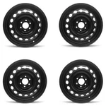 Set 4 17" Road Ready Black 17X6.5 6X115 Fits 2006-2007 Saturn Relay Steel Wheels. Fixed Price $572.16.