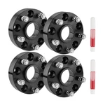 (4) 1.5" 5X5 Hubcentric Black Wheel Spacers 1/2" X20 Studs For Jeep Wrangler Jk. Fixed Price $76.49.