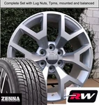 22 X9" Inch Wheels And Tires For Gmc Yukon Oe Replica 5656 Silver Machined Rims. Fixed Price $2689.00.