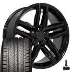 CV34 22X9 Black Oe Rims & 285/45R22 Eagle Tires, Tpms Set 6X139.7 26ET. Fixed Price $2273.00.