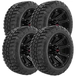 (qty 4) 35X12.50R20LT Rbp Repulsor X/t 121Q Lre Black Wall Tires. Fixed Price $957.96.