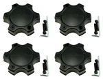 4X New Vision 372 Matte Black Bolt Lug Wheel Rim Center Caps C326MB-6CV. Fixed Price $89.95.