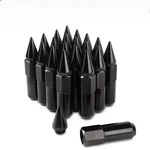 20PCS M12X1.5 Wheel Lug Nuts Cap Spiked Extended Tuner 60MM Aluminum (black). Fixed Price $23.74.