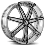 Diablo Wheels Dna 22X9.5 Chrome With Black Inserts (4PCS) A1. Fixed Price $2639.00.