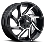 Vision Off-road 422 Prowler Series Gloss Black Wheels With Milled Spoke. Fixed Price $211.99.