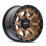 17" Mayhem Ridgeline 17X8.5 5X5 -6MM Satin Bronze Lifted For Jeep Truck Rim. Fixed Price $304.99.