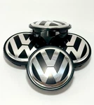 New Volkswagen 65MM 2.5 Wheel Cap - 4 Pieces Fits Jetta Passat Golf Cc Tiguan. Fixed Price $34.99.