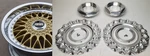 Bmw Style 5 Bbs RC090 Billet Alum Wheel Center Cap Conversion Kit (4) - 1/4 Hex. Fixed Price $449.00.