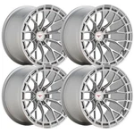 (SET-4) Ferrada FR12 22X11 5X120 Machine Silver 25MM Wheels Rims Inch. Fixed Price $3540.00.