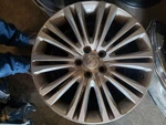 Wheel 19X7-1/2 Alloy 20 Spoke Painted Pockets Silver Fits 11-14 300 230269. Fixed Price $110.00.