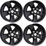 New Set Of 4 17X7" Gloss Black Alloy Wheels Rims For 2009-2018 Dodge Ram 1500. Fixed Price $459.00.