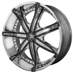 Inch 22X8.5 Diablo Dna Chrome Wheel Rim 5X4.5 5X114.3 +38. Fixed Price $2240.24.