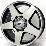 Gloss Black Machined Oe 5503 Replica Wheels Fits 2010 Chevy Silverado 8X6.5. Fixed Price $1299.99.
