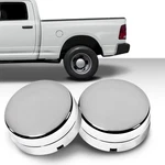 Rear Wheel Chrome Center Hub Caps Pair For 2003-2017 Dodge Ram 3500 1-TON Dually. Fixed Price $43.59.
