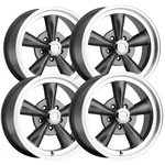 Staggered-vision 141 Legend 15X7,15X8 5X4.75" 6MM Gunmetal Wheels Rims. Fixed Price $595.96.