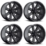 Set 4 17" Ultra 195SB Crusher Satin Black 17X8 Wheels 6X5.5 10MM Truck Suv Rims. Fixed Price $1045.71.