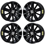 15" Volkswagen Golf Gloss Black Wheels Rims Factory Oem 69994 2015-2019 Set. Fixed Price $995.95.