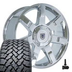 5309 Chrome 22X9 Oe Wheels Llc Rims & 285/45R22 At Tires, Tpms Set 6X139.7 31ET. Fixed Price $2440.00.