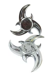 Pair Of (2) Vintage Wire Wheel Rim 2-WING Spinner Caps. Fixed Price $40.00.