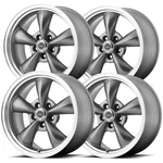 (4) American Racing AR105 Torq Thrust 16X7 5X110 +35MM Gunmetal Wheels Rims. Fixed Price $992.00.
