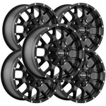 (5) Mayhem 8015 Warrior 18X9 5X4.5/5X5 +18 Black Wheels Rims Inch Jeep Jk Jl. Fixed Price $1425.00.