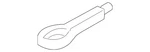 Genuine Nissan Tow Hook 51112-CA00A. Fixed Price $106.63.
