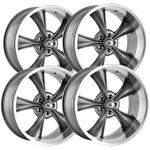 (set Of 4) Ridler 695 18X8 5X4.75" +0MM Gunmetal Wheels Rims 18" Inch. Fixed Price $1039.96.