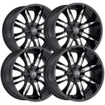 (4) Vision 423 Manic 18X9 6X135/6X5.5" +12MM Black/machined Wheels Rims 18" Inch. Fixed Price $948.96.