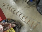 Nos/ Superior/peerless Tire Chain Set Fits 14/15/16 " Wheels Very Clean/complete. Fixed Price $129.00.