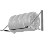 Wall Mounted Folding Tire Rack 32"- 48" Adjustable Storage For Garage. Fixed Price $37.99.